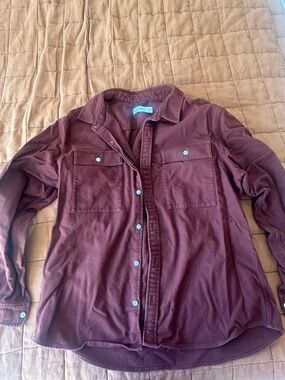 Hill City Burgundy Flannel Shirt Large